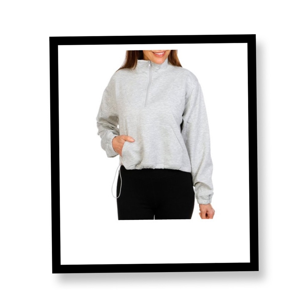 NWT Women’s Gray Vogo 1/4 Zip Sweater